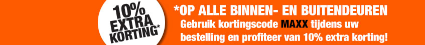 10% extra korting op alle binnendeuren en buitendeuren
