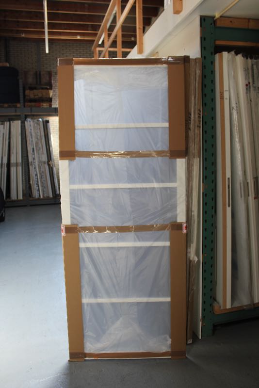 Berkvens Berkolight 701 Kristal Wit Afgelakt 93x231.5 Opdek Links Incl. Blank Glas en RVS Loopslot