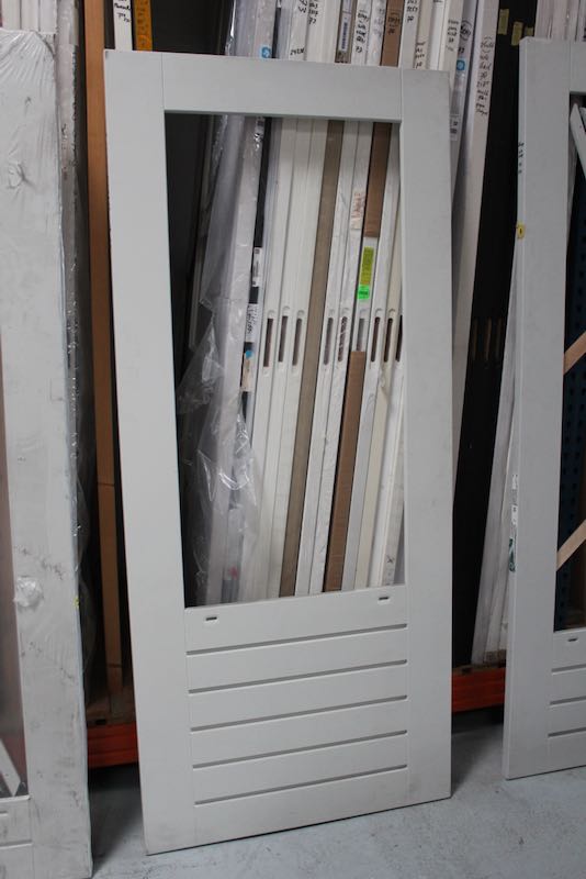 Weekamp WK046 Hardhouten Balkondeur BW 67 88x201.5 cm. Incl. Set Isolatieglas( Linker Stijl 3mm Krom )
