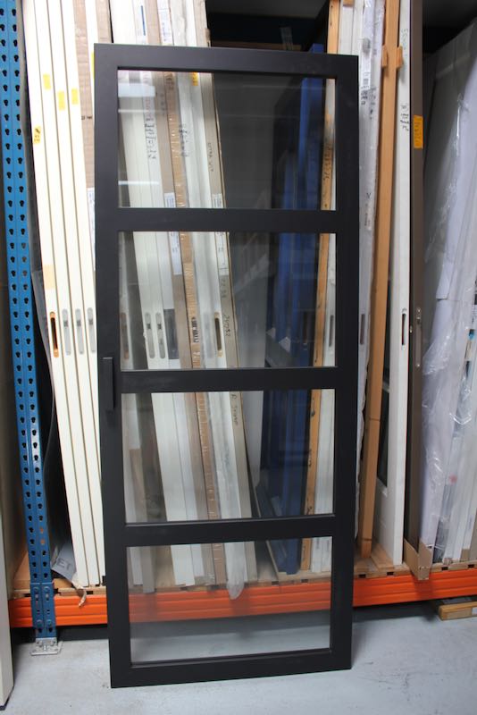 Schuifdeur Houtz Industrieel 93x231.5 Stomp Incl. Blank Glas
