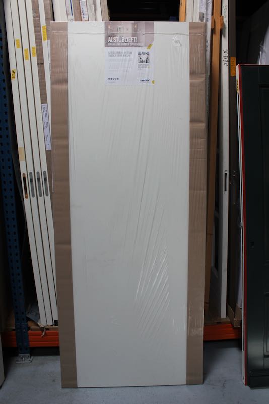 Svedex HPL Deur Formica 1040 Wit 93x231.5 Stomp Links Kanalen Spaan Vulling