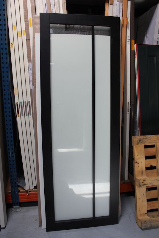 Albo 2580 Industrieel 83x231.5 Stomp Incl. Blank Glas (schuifdeur)